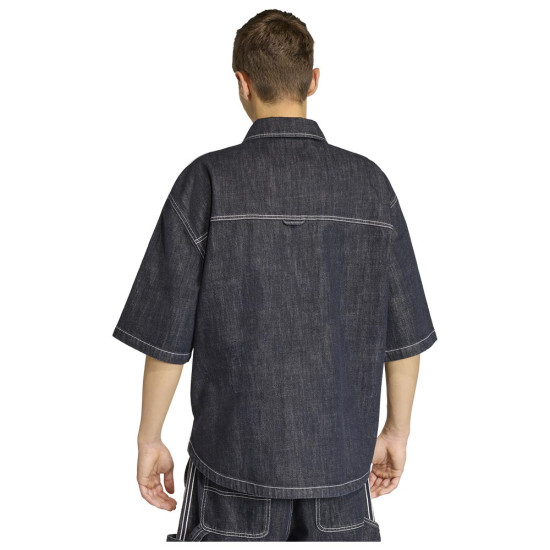 Adidas Ανδρικό πουκάμισο Denim Button Up Short Sleeve Work Shirt